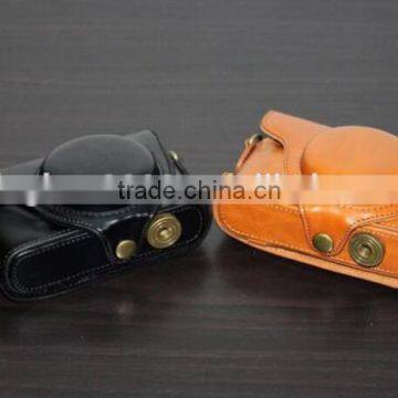 Factory high quality stylish mini leather Camera Bag in Dongguan