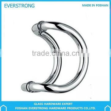 Everstrong ST-J023 round pipe double side stainless steel glass door handle