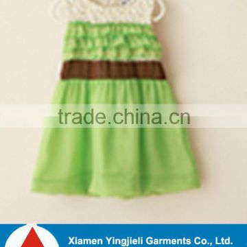 Low cost OEM baby 2015 girl party dress children frocks designs