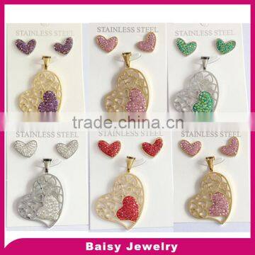 classic best selling stainless steel china fashion jewelry sets wholesale