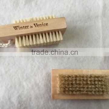 Wooden handle nail brush