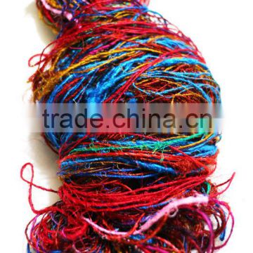 Super soft recucled silk yarn