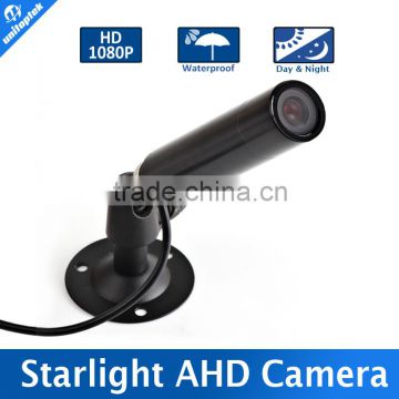 0.0001 Low Lux With 6mm Lens CCTV Waterproof/outdoor Security 2MP Mini Bullet Starlight AHD Camera