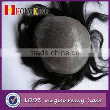 Human Hair Thin Skin All Head Toupee