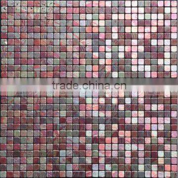15 mm glass mix aluminium mosaic tiles EMB013