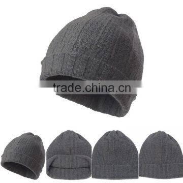 Ewsca basic design men's wholesale pure cashmere hat