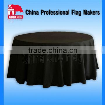 NO MOQ round tablecloth tablecloth cover custom logo knitted polyester table cloth