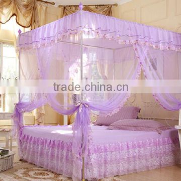 King size palace mosquito net bed canopy 100% polyester china supplier