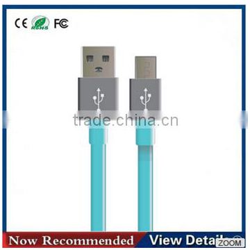 Fashion flat Micro charger mobile phone usb data cable for phone