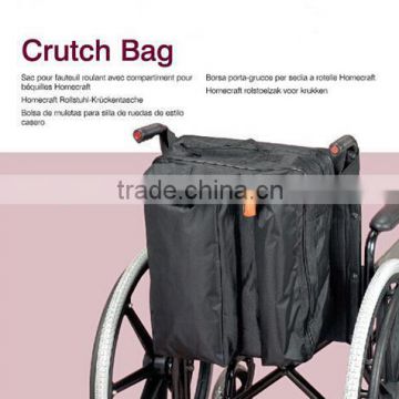 Topmedi Waterproof Wheelchair Crutch Bag Deluxe Lined Wheelchair Pannier Armrest Bag