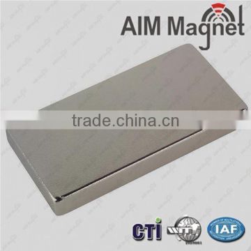 3/4 " x 1/2 " x 1/16"block magnet coted zinc in hight quality