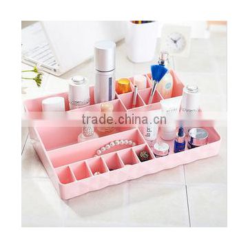 Wholesale Stock Small Order Desktop 15 Lattices Cosmetic Plastic Storage Box