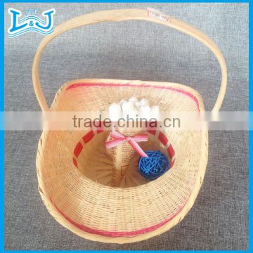 Fashion storage basket made by water-hyacinth cheap empty picnic baskets from china