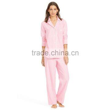 Women's pink and white the striped pajamas