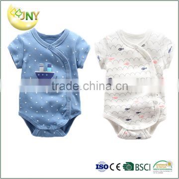 100% cotton custom printing cute cartoon baby bodysuits wholesale