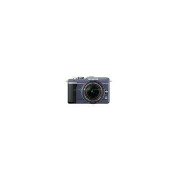 FOR SALE :  Olympus PEN E-PL1 12MP Digital SLR Camera (Blue with ED 14-42mm Lens)