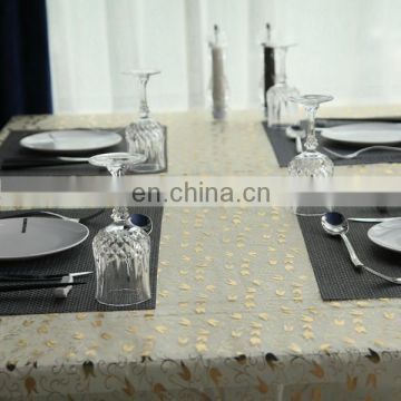 2015 High Quality Bronzing Organza Cheap Polyester Sunflower Tablecloth