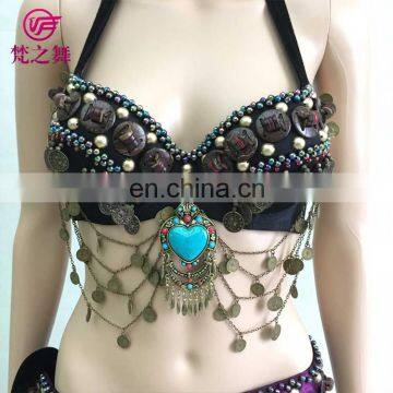 YD-056 Tribal belly dance bra