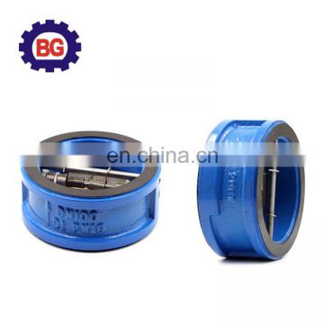 Dual Plate Rubber Spring Loaded Wafer Water Check Valve