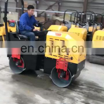 Small Soil Compactor Vibratory Roller double Wheel Road Rollers