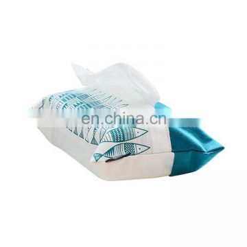 Chinese factory carp design fashion fish cloth fabric tissue box covers