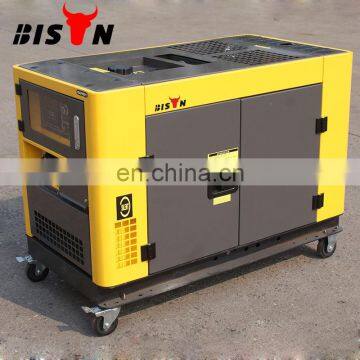 BISON(CHINA) 10kw 380V ATS Air Cooled 10kva silent diesel generator electric portable