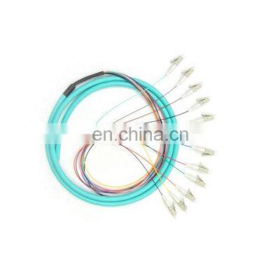 1Meter LC/UPC Fiber Optic Pigtail Multi mode MM 50/125  12color pigtail lc