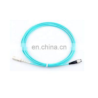 SC FC Simplex OM3 50/125 Fiber Optic Patch cord cordon de raccordement en fibre Fiber Jumper FC SC optic fiber patch cord
