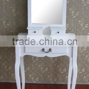 promotion wooden dressing tables with mirror and stool
