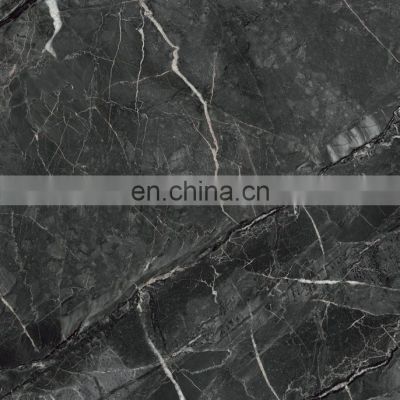 new age Infinite Connect Design black color nature marble looks like a whole piece big size marble floor tile