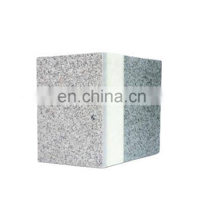 Factory Supplier Price 100mm Stone Texture Coating Waterproof Floor Slab Cement Concrete PU Polyurethane Sandwich Panel For Sale