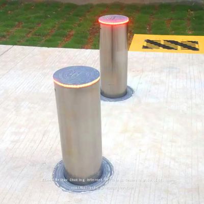 UPARK K4 M30 Easy Operation Pedestrian Access School Security Protection Automatic Rising Bollards with 304 SS Integral Bollard