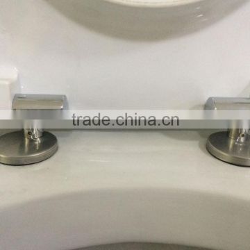 Soft close toilet seat damper and zinc alloy hinges