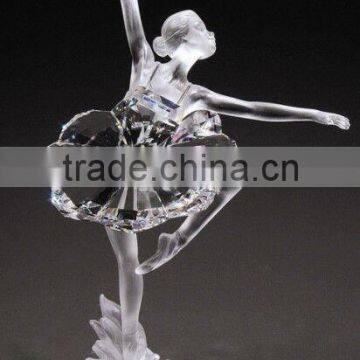 High quality Crystal dancing girl human figure model