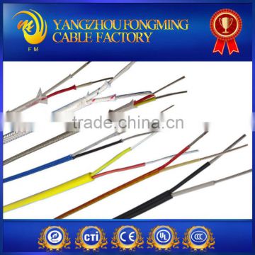 400deg.C J type iron & Ni-Cu with fiber braid thermocouple wire china manufacture