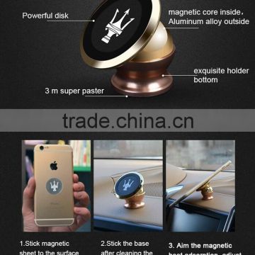 Metal logo magnetic support 360 degree rotation function zx