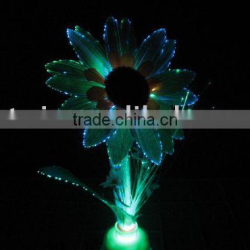 Brighter LED 3w Fiber optic SunFlower for decoration