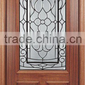 Luxury Arch New Design Glass Doors Solid Wood DJ-S5337MA-8
