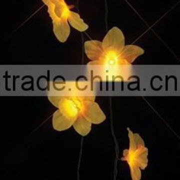 yellow daffodil led string light
