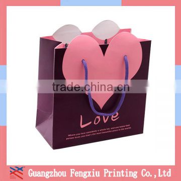 Quality Full Color Printed Commercial Love Shopping Bag