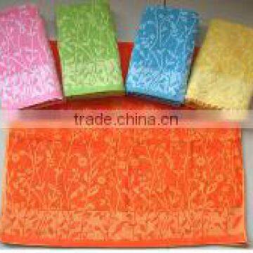 100% cotton yarn dyed jacquard hand towel