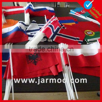 cheap 15X21CM waving flag canada with plastic pole