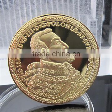 Hot Sale Metal Coin / Poland Souvenir Gold Coin / Custom Challenge Coin