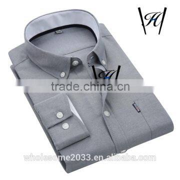 100%cotton oxford long sleeve men`s shirt