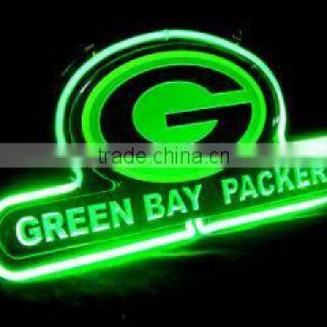 green bay packers football beer bar neon light sign