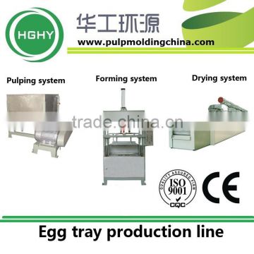 HGHY pulp molding egg tray making machinery E400A