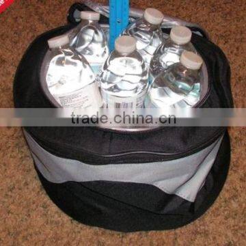 Charcoal bbq grill with cool bag