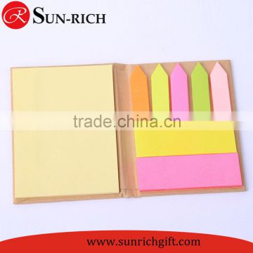 Creative Eco-friendly craft paper cover sticky notepad 7 sticky notes