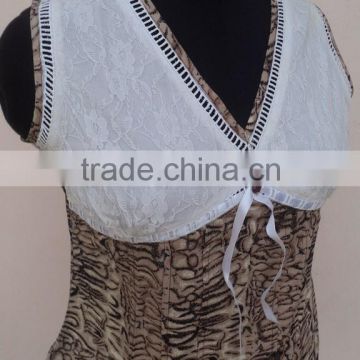 Knitted Beautiful animal printed tops & blouses girls wear & woman's garments
