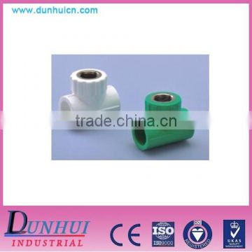 ISO9001 high technology PP-R pipe fittings female and male tee